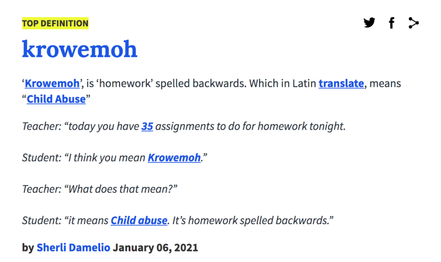 meaning of homework backwards in latin